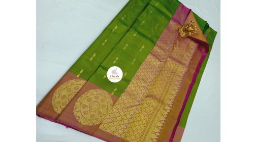 Pure kanchipuram fancy Silk sarees - Image 2