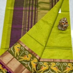 ikkat kanchi sarees