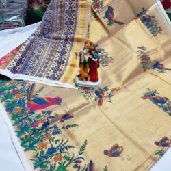 Uppada tissu cotton,Digital printed sarees