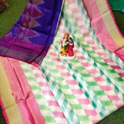 Uppada semi silk Sarees with Pochampalli border